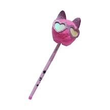 Peluş Kedi Gözlüklü Figürlü Yumurtlayan Kalem