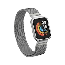 Xiaomi Redmi Watch Mi Watch Lite Uyumlu Krd-58 Metal Omsy Kordon-gri