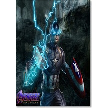 Cakasepetim Avengers Endgame Captain America Ahşap Mdf Tablo