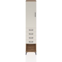 Hyperion Dolap 2 Raflı 4 Çekmeceli Tek Askılı 44x44x221 Çam-aytaşı Atlas Çam