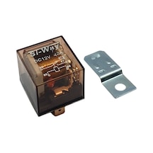12V Röle 5 Uçlu 40 A/80 A Işikli (Şeffaf) (Çift Platin) (87A)