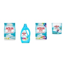 Aquabor Doğal Mineralli 4 Kg Beyaz + Sıvı Renkliler + 4 Kg Renkliler + Tablet 4 Lü Set 0.75 LT - 2.5 LT - 12 KG 32089034