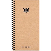 Keskin 10x19 Sert Kapak La Plume Viking 80 Yaprak Spiralli Çizgisiz Defter Başlık 417968-99