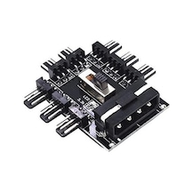 3 Pin Girişli 8 Port Fan Çoklayıcı Kart Çoğaltıcı Board Hub