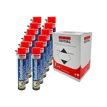 Soudal Soudafoam 1k Poliüretan Montaj Köpük 600 Gr. - 12'li Paket