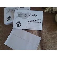 Farklımarket Sünnet Davetiye Zarfı Baskılı Zarf 12 X 18 Cm (35 Adet)
