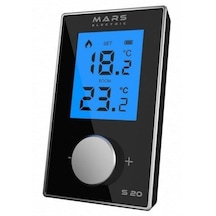 Mars S20 Kablosuz Siyah Oda Termostadı