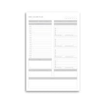 Masaüstü Ders Çalışma Planlayıcı 60 Yaprak 17x24 Cm Günlük & Haftalık Program Defteri Tek Renk