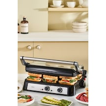 Emsan Toastmate 2000 W 6 Dilim Kapasiteli Zaman Ayarl Izgara Ve Tost Makinesi