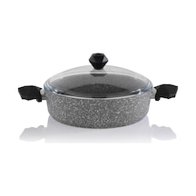 Schafer Cory Yanmaz Yapışmaz Basık Tencere 26 Cm Gri