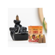 Aromatika Çilek & Vanilya Aromalı Geri Akışlı Şelale Tütsü