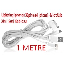 Çoklu Universal Usb Şarj Kablosu 4850 Lightning Micro Data Iphone