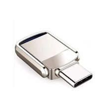 64gb Type-c Usb Flash Bellek Mini 3.1 Usb Bellek Metal Dual Otg 64 Gb Type-c Apple Uyumlu iPhone 15 Pro Max S24 Ultra Otg