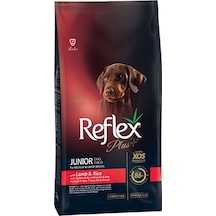 Reflex Plus Orta ve Büyük Irk Kuzulu ve Pirinçli Yavru Köpek Maması 12 KG