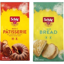 Schar 2'li Glutensiz Un Seti - Mix B Ekmek Unu ve Mix C Patisserie Kek Pasta Unu 2 x 1 KG