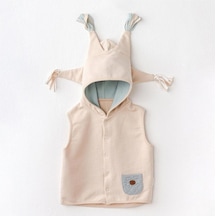 Andywawa Circur Party Bebek Yeleği Ac25008 Bej Beige