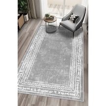 West Home Dijital Baskı Yıkanabilir Kaymaz Taban Leke Tutmaz Gri Mutfak Halısı Salon Halısı Ve Yolluk Wh 440 Grey