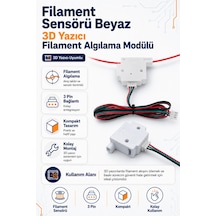 Filament Sensörü Beyaz - 3d Yazıcı Filament Algılama Modülü