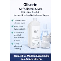 Gliserin Saf Gliserol Sıvısı 1 Litre Nemlendirici Kozmetik Ve Medikal Kullanıma Uygun