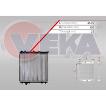 Su Radyatoru Mekanık Peugeot 207 Wa,wc 1.4 Hdı M-t Ac+/- 2006-2012