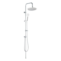 Fause Kolonlu Tepe Duş Seti Slim Çelik Başlıklar Kds105 Krom