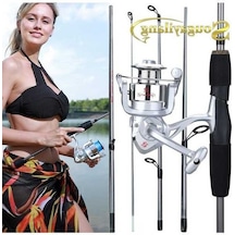 Pazly Tatlı Su Tuzlu Su Olta Kiti - 6+1bb Makaralar - 5.4ft Seyahat Oltası & Reel 3000 5.4ft Rod&reel 3000