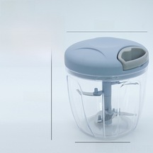 Reedark Evde Bebek Yemeği, Sarımsak, Meyve Püresi İçin Manuel Çırpıcı Ve Kesici Aleti - Sis Mavisi 900ml Diğer