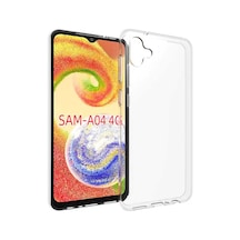 Samsung Galaxy Uyumlu A04 1mm Süper Silikon Şeffaf Kapak