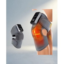 Ergonomik Isıtmalı Masaj Dizlik Seti 2 Adet Acı Kahverengi