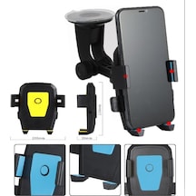 Bezos Araç İçi Cam Ve Torpido Vantuzlu Telefon Tutucu Cm-234 Nxrlvng Standart