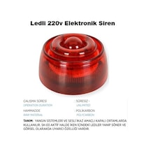 220v Ledli Elektronik Siren