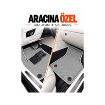 Kia Sorento 2002-2009 Uyumlu Eva Oto Paspas Bagaj Paspası Dahil Metal Topukluklu Açık Gri