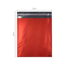 25X35 Kırmızı Lüx Metalize Paketi 50 Adet