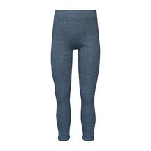 Lovetti Siyah Kız Çocuk Yan Deri Panelli Pike Kumaş Tayt 5211-5S001 Siyah