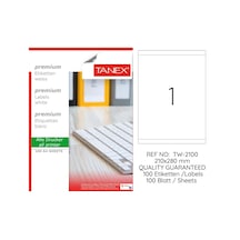 Tanex Tw-2100 210x280mm 100 Lü Lazer Etiketi