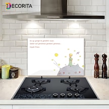 Decorita Cam Ocak Arkası Koruyucu|Küçük Prens Desenli|40cm x 60cm