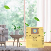 Gildedwill 3'lü Paket H Tipi 9067100 Vakum Filtre Torbası, 5-8 Galonluk Atölye Vakumları İçin Yedek Parça, 90671 9067100 Parçasını Değiştirin