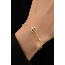 Çgk Çiğdem Gürel Kuyumculuk Dorika Toplu Altın Harf Altın Bileklik Çok Renkli