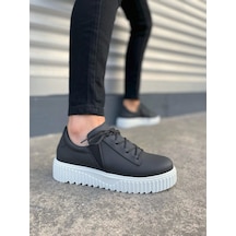 Jy502 Bold Bağcıklı Cilt Erkek Günlük Sneaker Ayakkabı Cbt - Siyah Siyah Jy502 Bold Bağcıklı Cilt Erkek Günlük Sneaker Ayakkabı Cbt - Siyah Siyah