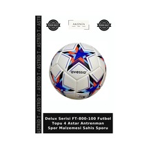 Delux Serisi Ft-800-100 Futbol Topu 4 Astar Antrenman Spor Malzemesi Sahis Sporu Çok Renkli