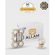 1 Koli Koli Bandı 60mm X 67mt Güçlü Yapışkan 60 Adet