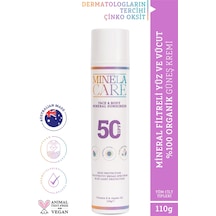 Minela Care Mineral Filtreli Yüz Ve Vücut Güneş Kremi SPF50 110 G