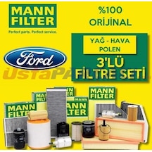 Ford Fiesta 1.4 1.5 Tdcı Mann-Filter Filtre Bakım Seti 2013-2016 (495301617)