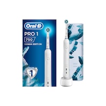 Oral-B Pro 1 750 Şarj Edilebilir Diş Fırçası + Seyahat Kabı Beyaz