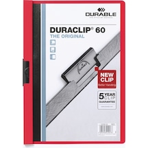 Durable Sıkıştırmalı Dosya Duraclip Ortadan Klipsli 60 Syf A4 Kırmızı 2209 Çok Renkli