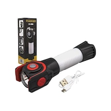 El Feneri Ledli 3 Fonksiyonlu-zoomlu Usb Şarjlı Mıknatıslı 190 60 Mm