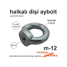 Aybolt M12 Halka Civata Dişi Çekme Halkası Mapa Çektirme Halkası