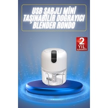 Mini El Rondosu Şarjlı Doğrayıcı Taşınabilir Rondo Blender 250 Ml - Lisinya