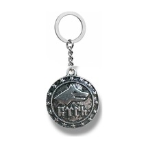Bozkurt Figürlü Metal Anahtarlık Gümüş Renk Unisex Aksesuar