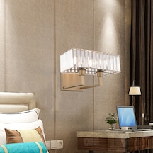 Brambles Eskitme Kristal Taşlı Duvar Lambası Yatak Odası-Yatak Başı-Salon için Aplik Eskitme